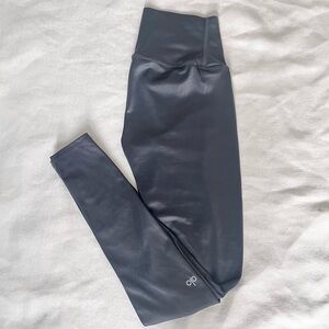 ALO high waist air lift shiny Charcoal Leggings S